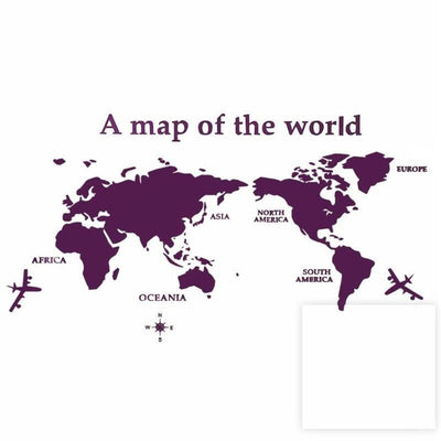 DIY 3D Large Acrylic World Map Wall Sticker - GadgetsBoxes