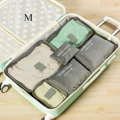6 PCS Travel Storage Bag Set For Clothes - GadgetsBoxes