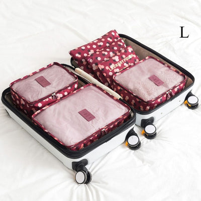 6 PCS Travel Storage Bag Set For Clothes - GadgetsBoxes