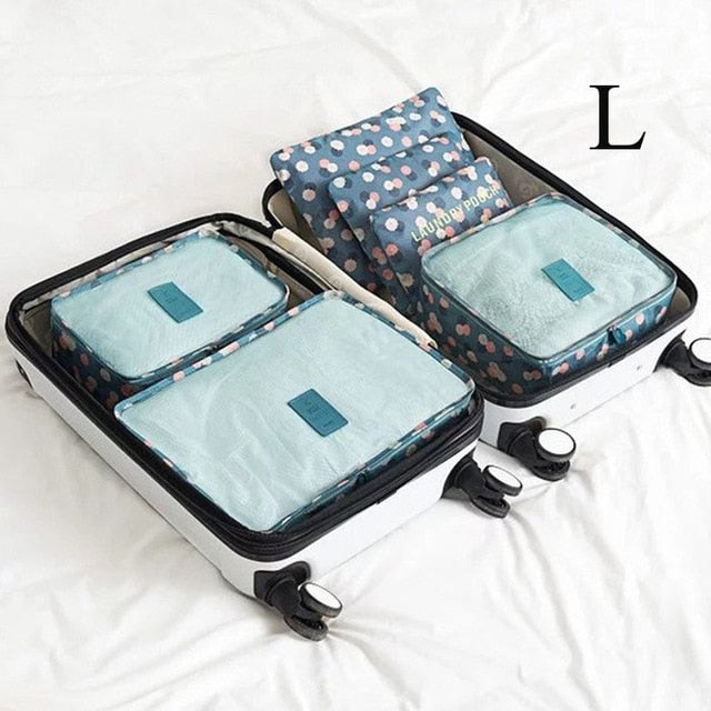 6 PCS Travel Storage Bag Set For Clothes - GadgetsBoxes