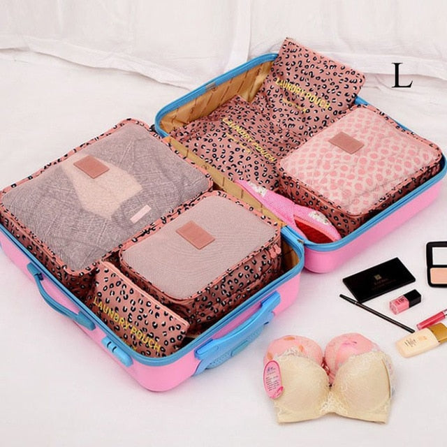6 PCS Travel Storage Bag Set For Clothes - GadgetsBoxes