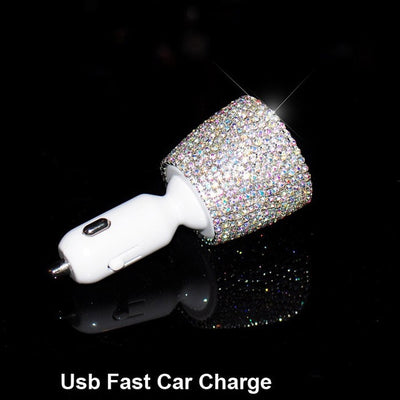 Bling Crystal Ornament Car Pendant Phone Holder - GadgetsBoxes