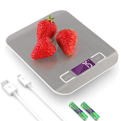 Stainless Steel Digital USB Kitchen Scales - GadgetsBoxes