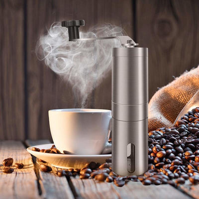 Manual Coffee Grinder Mill with Adjustable Ceramic Conical Burr - GadgetsBoxes