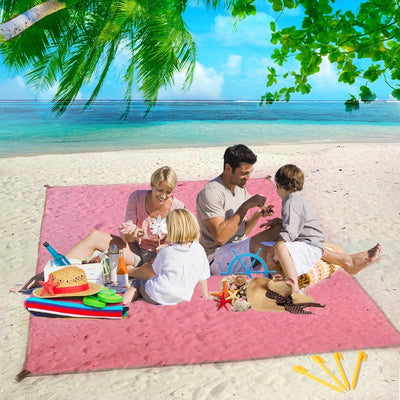 Sandless Outdoor Waterproof Portable Beach Blanket - GadgetsBoxes