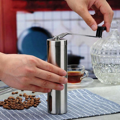 Manual Coffee Grinder Mill with Adjustable Ceramic Conical Burr - GadgetsBoxes