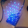LED DIY Kit Electronic Suite 4X4X4 Blue LED - GadgetsBoxes