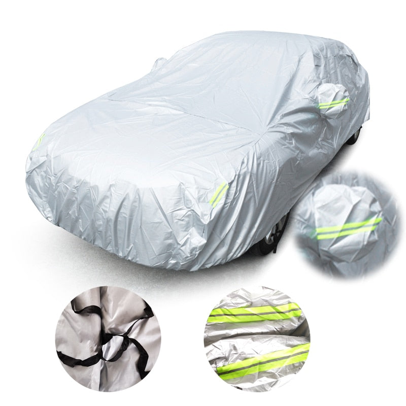Universal Car Covers Size S/M/L/XL/XXL Indoor Outdoor - GadgetsBoxes