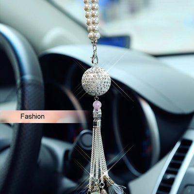 Car Pendant Diamond Crystal Ball Automobile Decoration - GadgetsBoxes