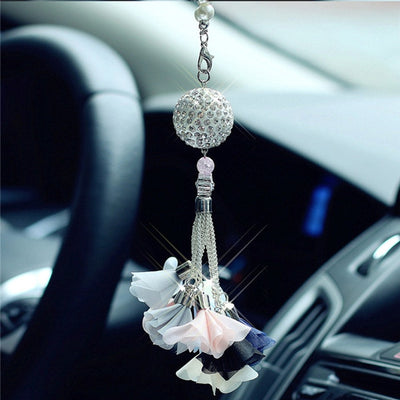 Car Pendant Diamond Crystal Ball Automobile Decoration - GadgetsBoxes