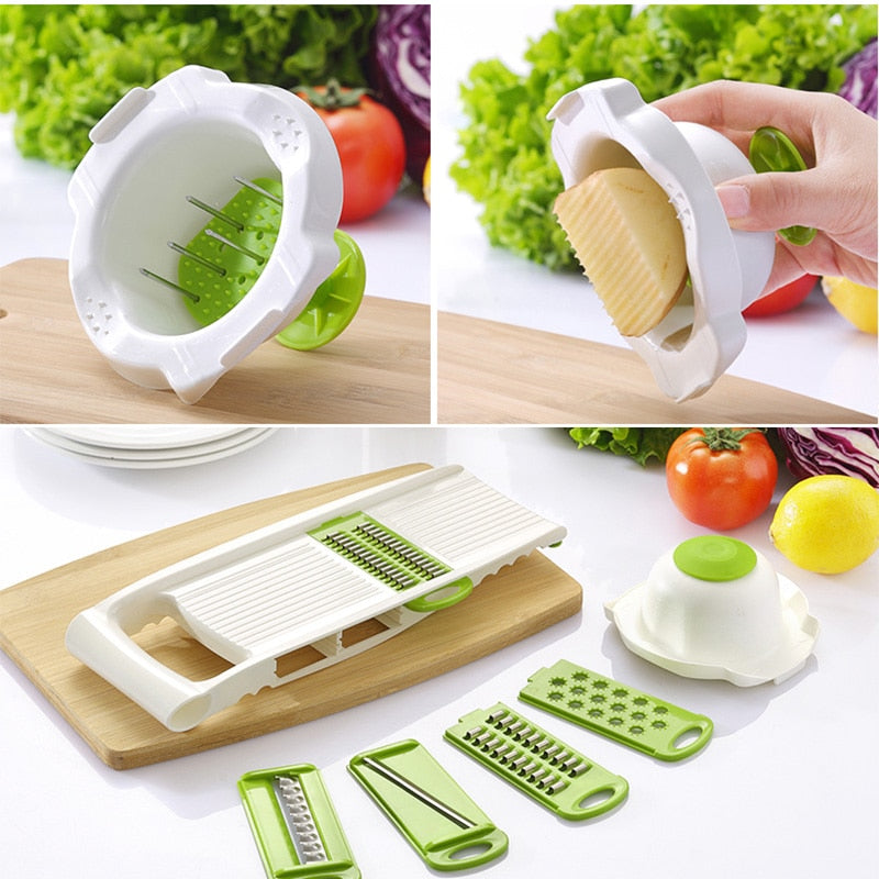 Vegetables Cutter Tools With 5 Blade - GadgetsBoxes