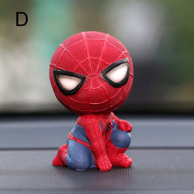 Car Cartoon Spiderman Model Shake Head Toy - GadgetsBoxes