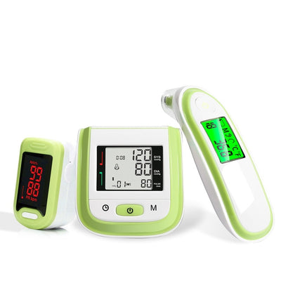 LCD Wrist Blood Pressure Monitor & LED Fingertip Pulse Oximeter - GadgetsBoxes