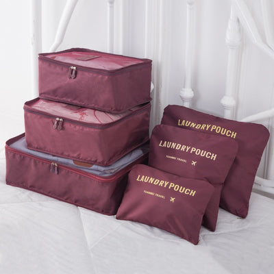 6 PCS Travel Storage Bag Set For Clothes - GadgetsBoxes