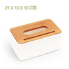 Solid Wood Napkin Holder Square Shape Wooden Plastic - GadgetsBoxes