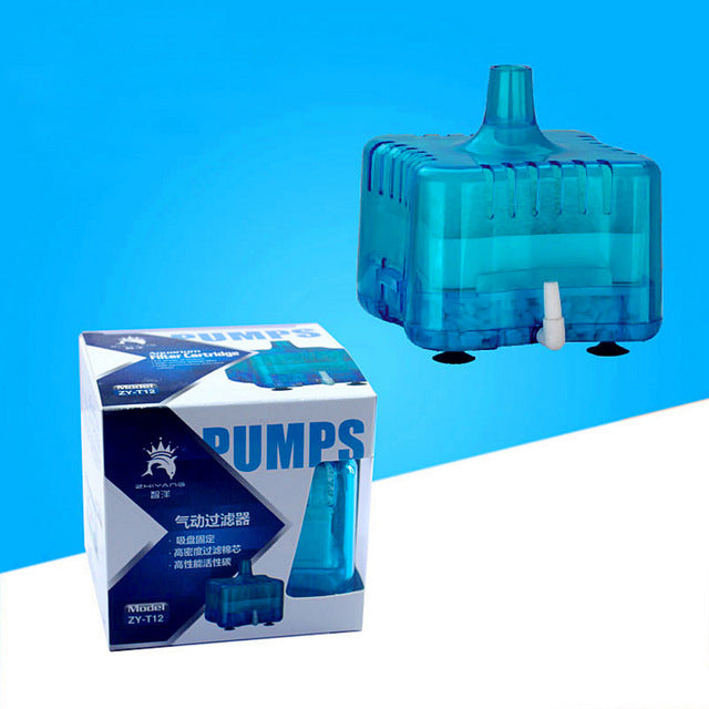 Mini Fish Tank Air Pump Skimmer Biochemical Sponge - GadgetsBoxes