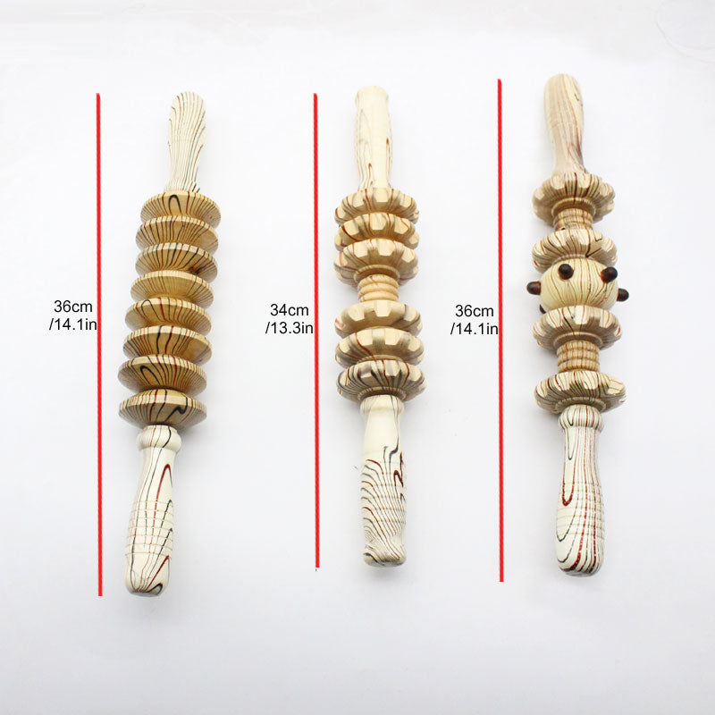 Wooden Exercise Roller Sport Injury Gym Body Leg Trigger - GadgetsBoxes