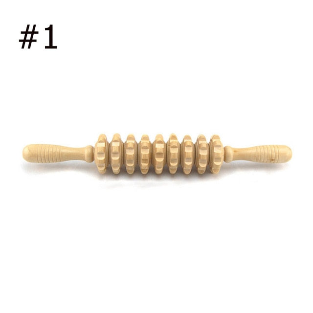 Wooden Exercise Roller Sport Injury Gym Body Leg Trigger - GadgetsBoxes