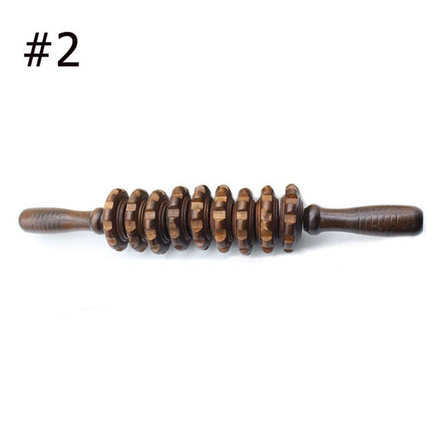 Wooden Exercise Roller Sport Injury Gym Body Leg Trigger - GadgetsBoxes