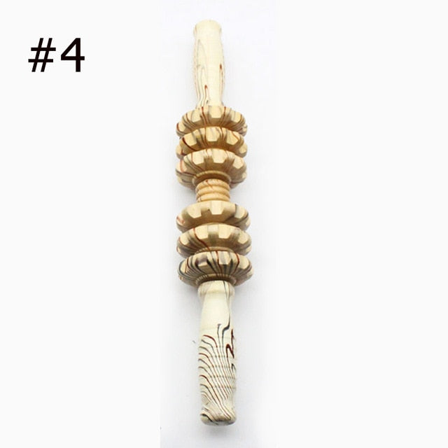 Wooden Exercise Roller Sport Injury Gym Body Leg Trigger - GadgetsBoxes