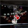 Car Pendant Crystals Cube Charms Rear View Mirror - GadgetsBoxes