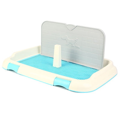 Portable Pet Dog Cat Toilet Tray with Column Wall - GadgetsBoxes