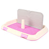 Portable Pet Dog Cat Toilet Tray with Column Wall - GadgetsBoxes