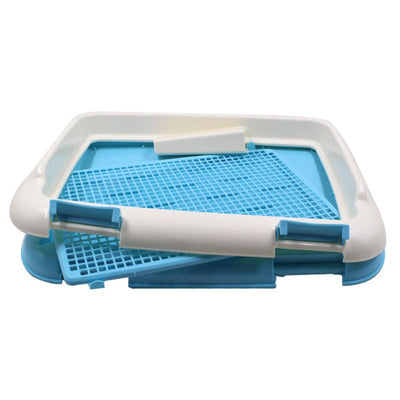 Portable Pet Dog Cat Toilet Tray with Column Wall - GadgetsBoxes