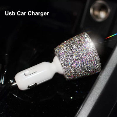 Creative Bling Crystal Diamond Car Tissue Box - GadgetsBoxes