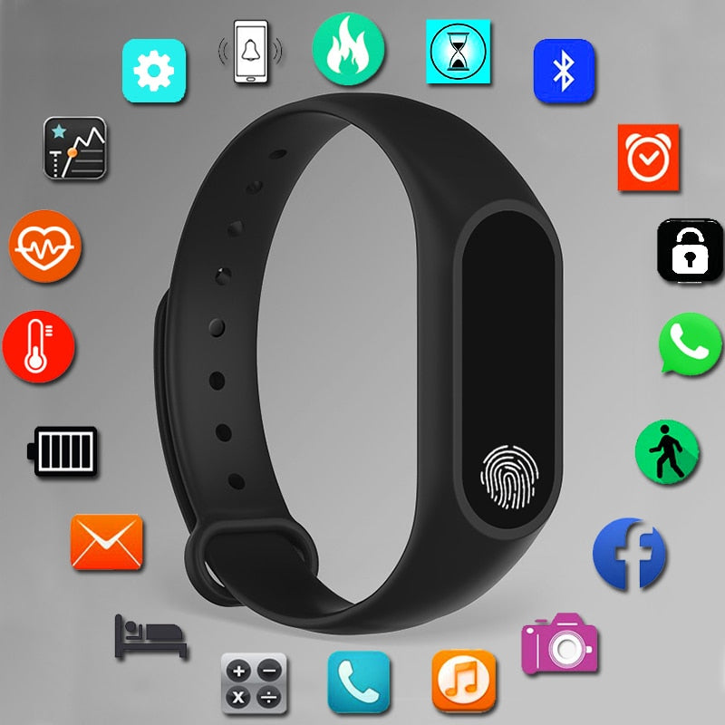 Sport Bracelet Smart Watch Women Men For Android IOS - GadgetsBoxes