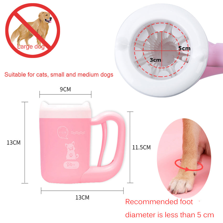Pet Paw Washer Dogs Dirty Foot Paw Cleaning Cup - GadgetsBoxes
