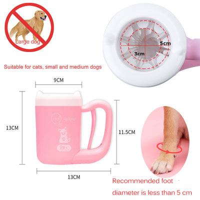 Pet Paw Washer Dogs Dirty Foot Paw Cleaning Cup - GadgetsBoxes