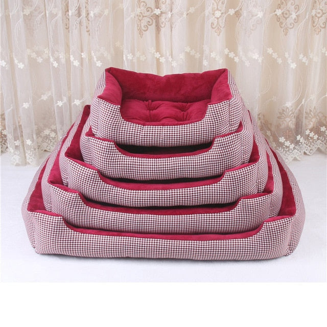 Soft Fleece Dog Bed Mat Stripped Pattern - GadgetsBoxes