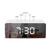 LED Mirror Alarm Clock Digital Snooze Table Clock - GadgetsBoxes