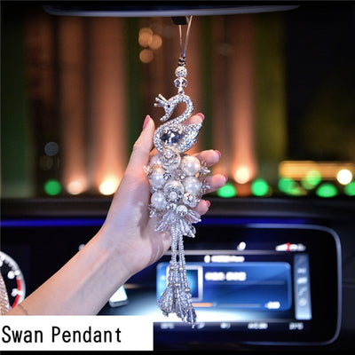 Bling Crystal Ornament Car Pendant Phone Holder - GadgetsBoxes