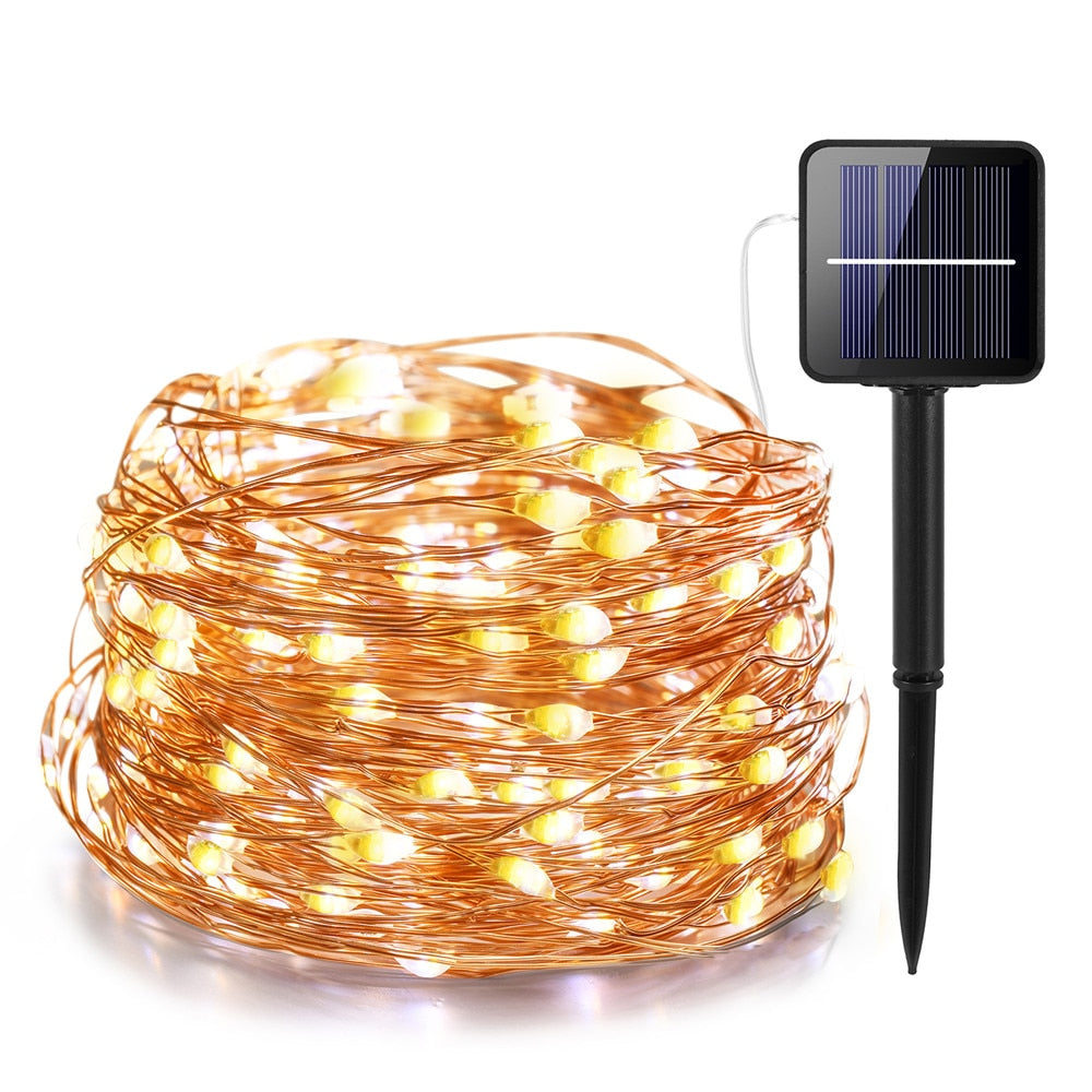 LED Outdoor Solar Lamp String Lights Fairy - GadgetsBoxes